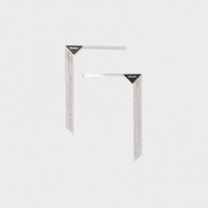Prada Brass Hair Clip