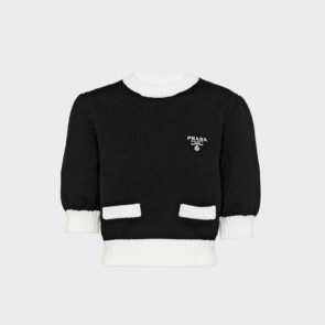 Lady's Prada Elegant Crew Neck Sweater