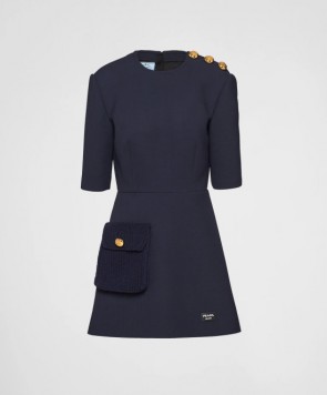 Lady's Prada Navy Natté Minidress