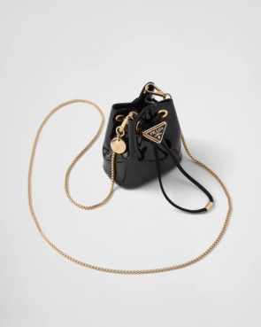 Lady's Prada Patent Leather Mini-Pouch
