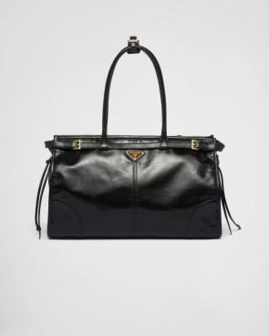 Lady's Prada Large Leather Handbag