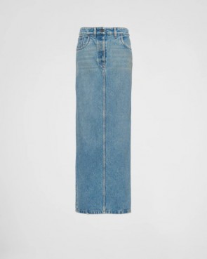 Lady's Prada Denim Maxi-Skirt