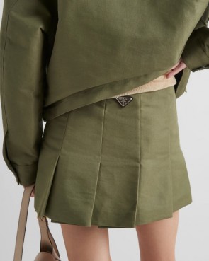Lady's Prada Technical Canvas Miniskirt