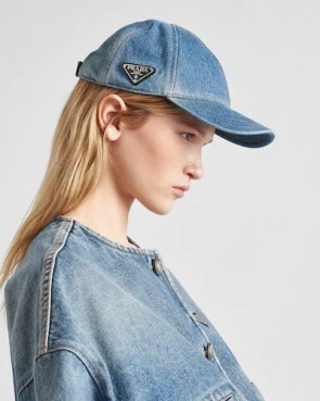 Lady's Prada Denim Baseball Cap