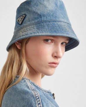 Prada Denim Bucket Hat