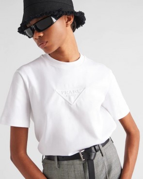 Lady's Prada 3D Logo Interlock T-shirt