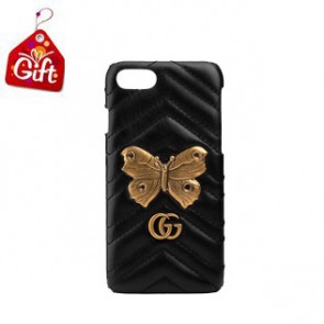 GG Marmont moth stud iPhone case (for Western Union customers exclusive)