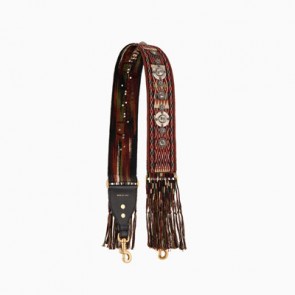 Multi coloured canvas strap