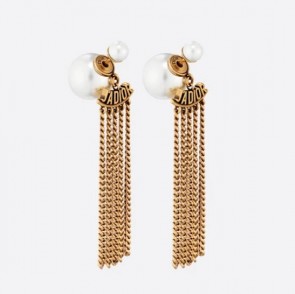 Women's Dior Tribales Chain Earrings E1271TRIRS_D908