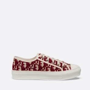 Women walk'n'dior sneaker oblique embroidered canvas KCK211OBE_S16V