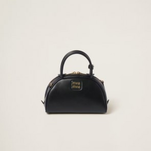 Lady's Miumiu Leather Top-Handle Bag