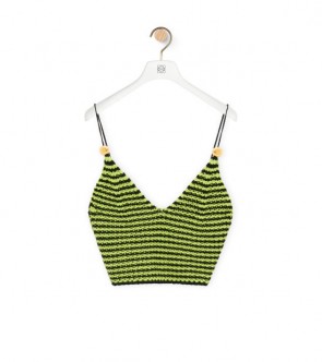 Lady's Loewe Strappy Top In Cotton Blend