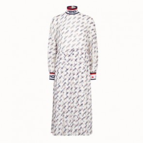 Women White silk dress FD9861A5VGF0ZNM