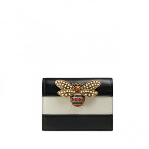 Gucci women Queen Margaret leather card case 476072