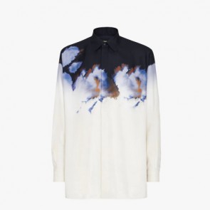 Men's Fendi Multicolor Silk Shirt
