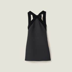 Lady's Miu Miu Grain De Poudre Mini-Dress