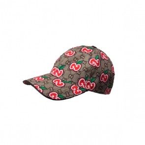 Gucci Beige GG Canvas Apple Ptinted Hats A90967
