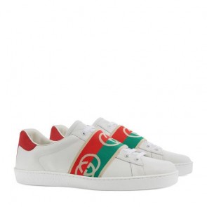 Men's Gucci Ace Sneaker With Elastic Web And Interlocking G