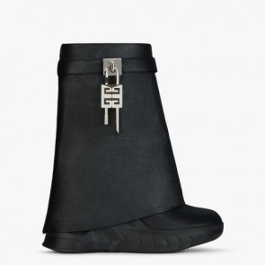 Lady's Givenchy Shark Lock Biker Ankle Boots