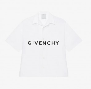 Men's Givenchy Boxy Fit Hawaiian Shirt In Poplin