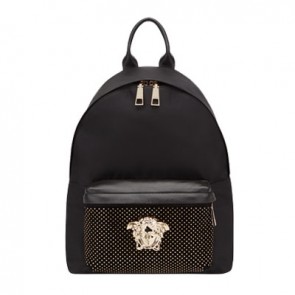 Versace mens palazzo stud nylon backpack DBFF360
