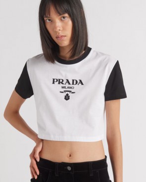 Lady's Prada Jersey T-shirt.