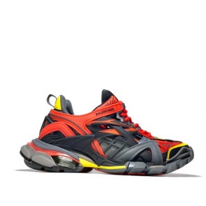 Balenciaga Track.2 Sneaker in Orange and Grey and rubber