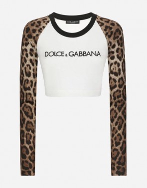 Dolcegabbana Long-Sleeved T-Shirt With Dolce&Gabbana Logo