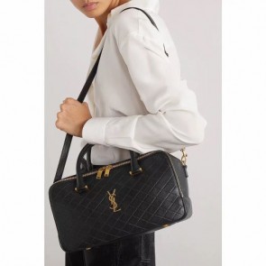 Lady's Saint Laurent Lyia Quilted Lambskin Duffle Bag