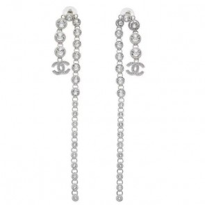 Chanel Crystal and Metal Earrings 