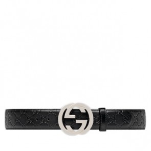 Gucci mens Gucci Signature leather belt 411924