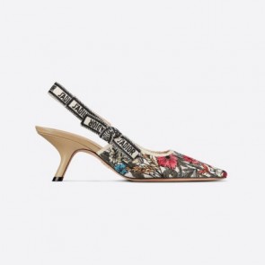 Dior J'adior Slingback Multicolor Mille Fleurs Pump Shoes KCP888MLE_S89Z