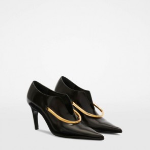 Lady's Jil Sander High-Heeled Leather Pumps