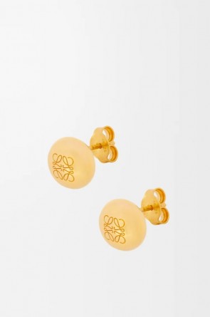 Lady's Loewe Anagram Pebble stud earrings