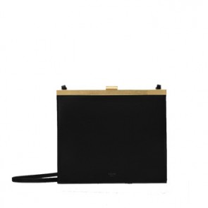 celine womens crossbody mini clasp bag natural calfskin 