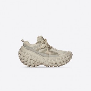 BALENCIAGA DEFENDER SNEAKER SHOES IN BLACK BEIGE