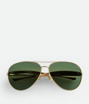 Bottega Veneta Sardine Aviator Sunglasses