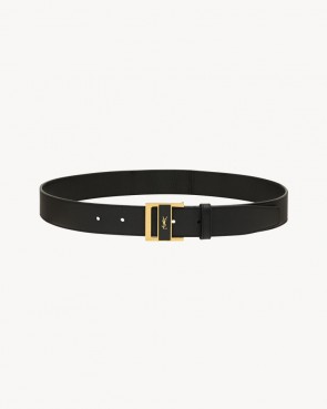 Lady's Saint Laurent Gio Belt In Box Leather