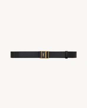 Lady's Saint Laurent Cassandre Magnetic Belt In Lambskin