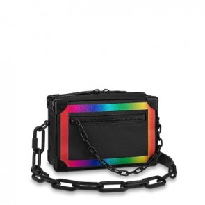 Mens mini soft trunk leather handbags