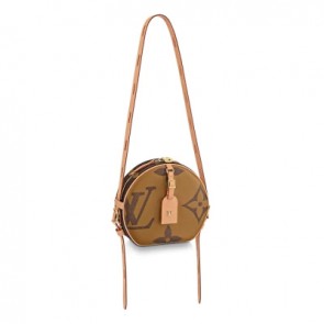 Women's boite chapeau souple monogram reverse canvas handbags