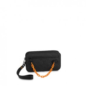 Men's pochette volga taurillon monogram bags