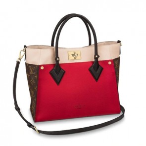 Women's on my side tote bag handbag red
