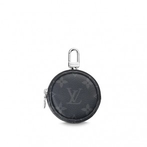 Mens monogram pouch bag charm and key holder