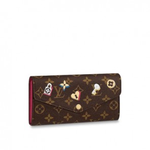 Women sarah wallet monogram with love lock
