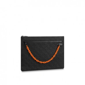 Men's a4 pouch monogram Taurillon leather