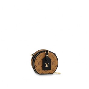 LV Women's boite chapeau necklace reverse canvas shouder bag