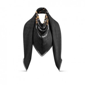 Tromple lœil monogram shawl M75878