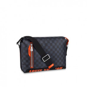 Mens damier cobalt race discovery messenger pm