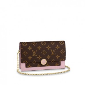 Women flore chain wallet monogram M67405